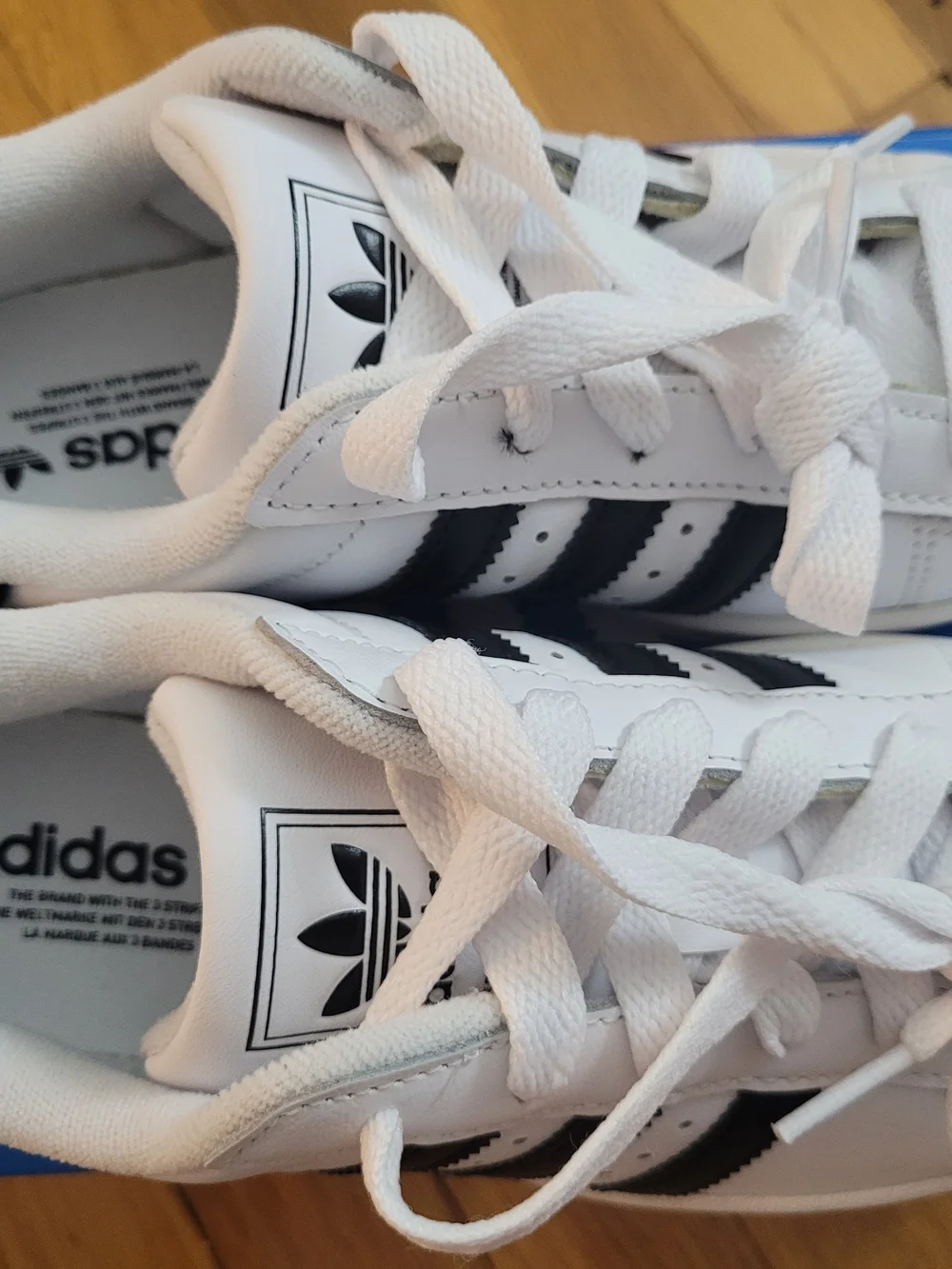 Adidas Kids Superstar II GS 4 JH9976 Display Item Left Shoe Little Discoloration